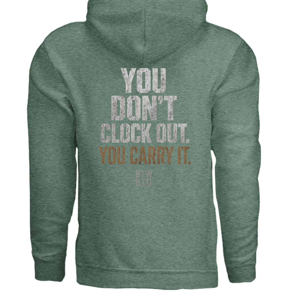 Heather Sport Dark Green - G185 - BACK