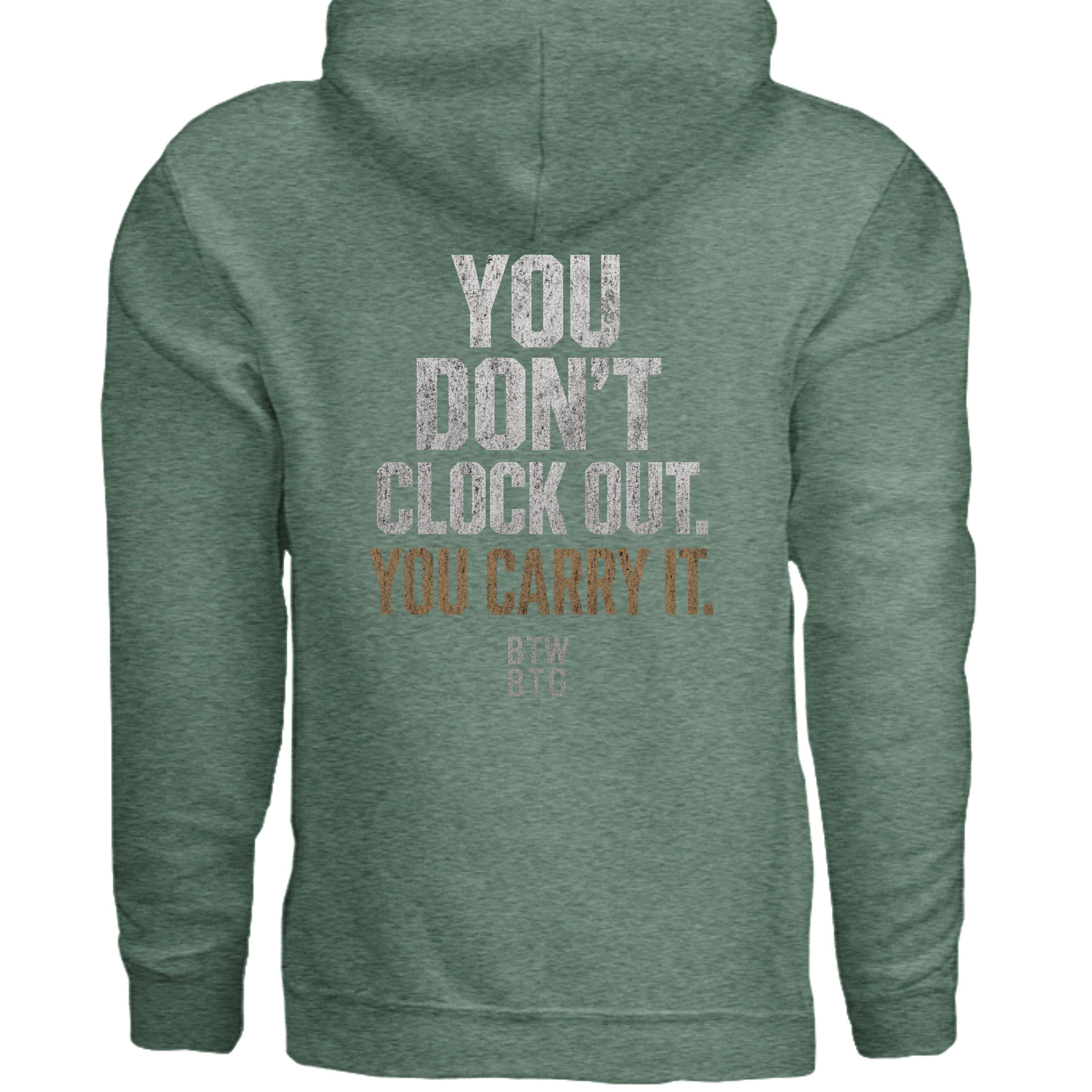 Heather Sport Dark Green - G185 - BACK