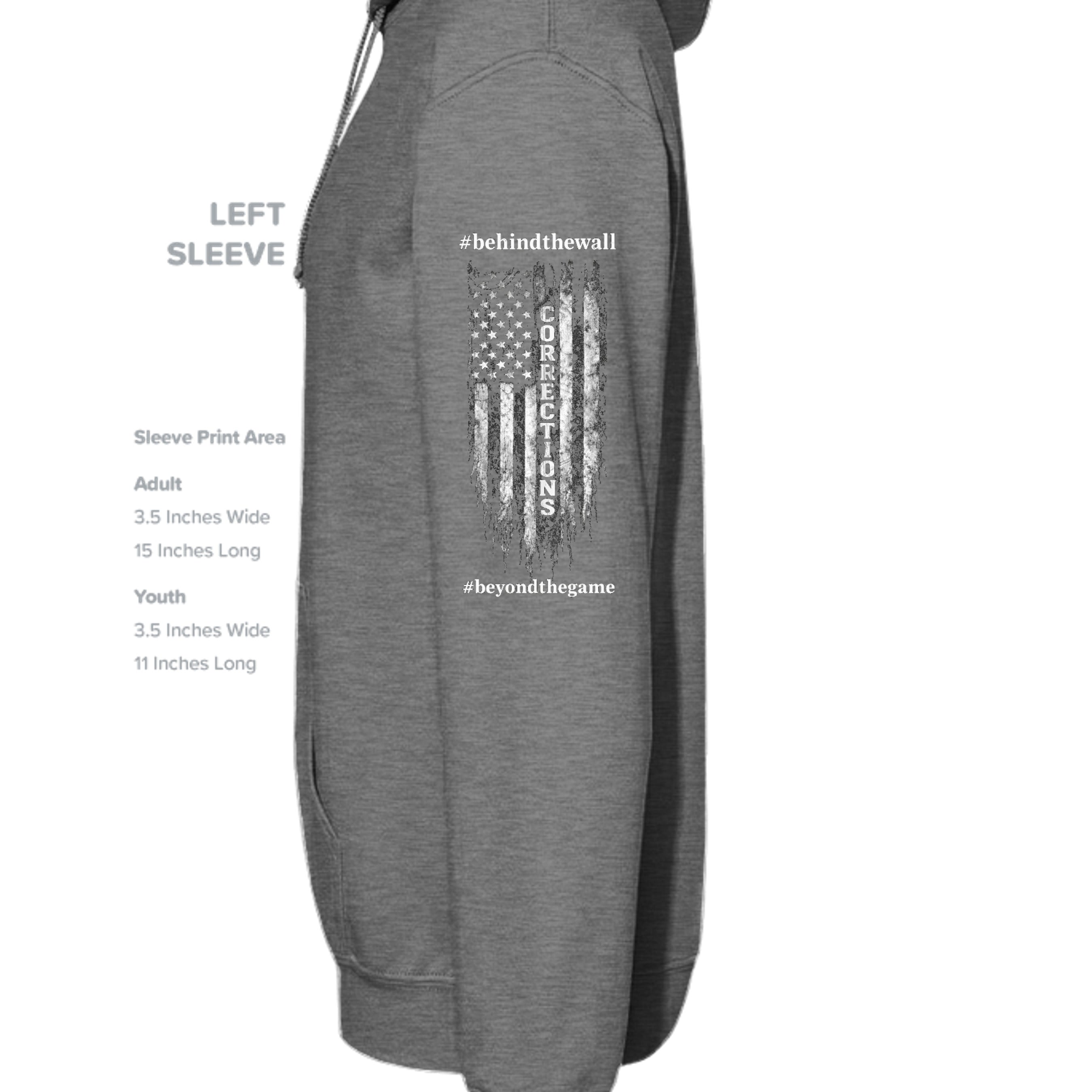GRAPHITE HEATHER - G185 - SLEEVE_LEFT