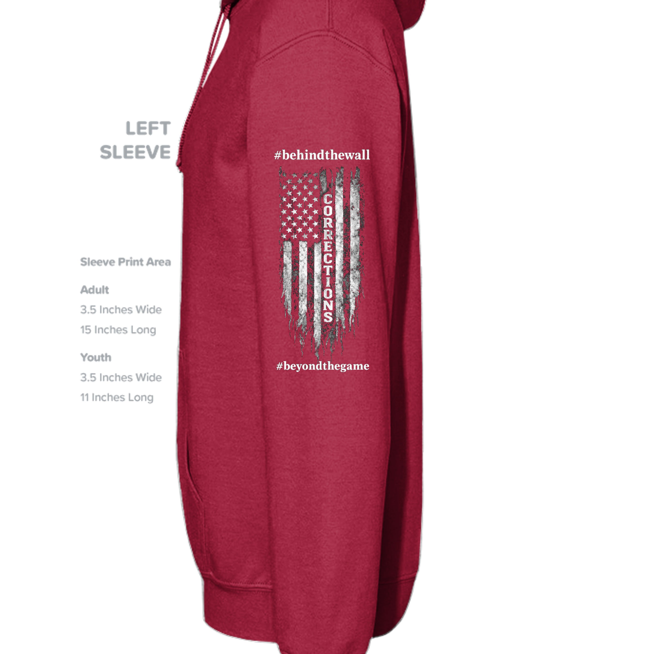 CHERRY RED - G185 - SLEEVE_LEFT