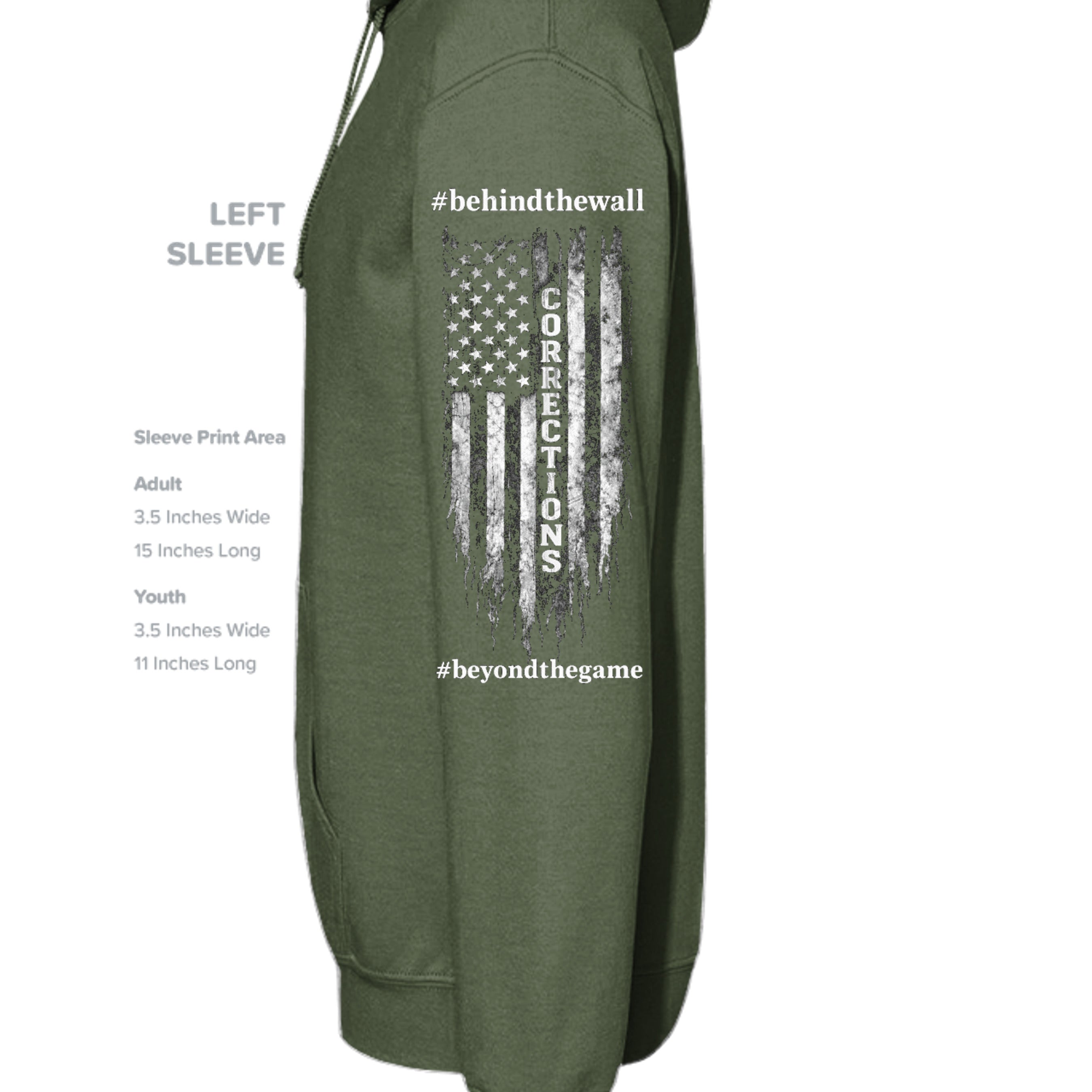 MILITARY GREEN - G185 - SLEEVE_LEFT