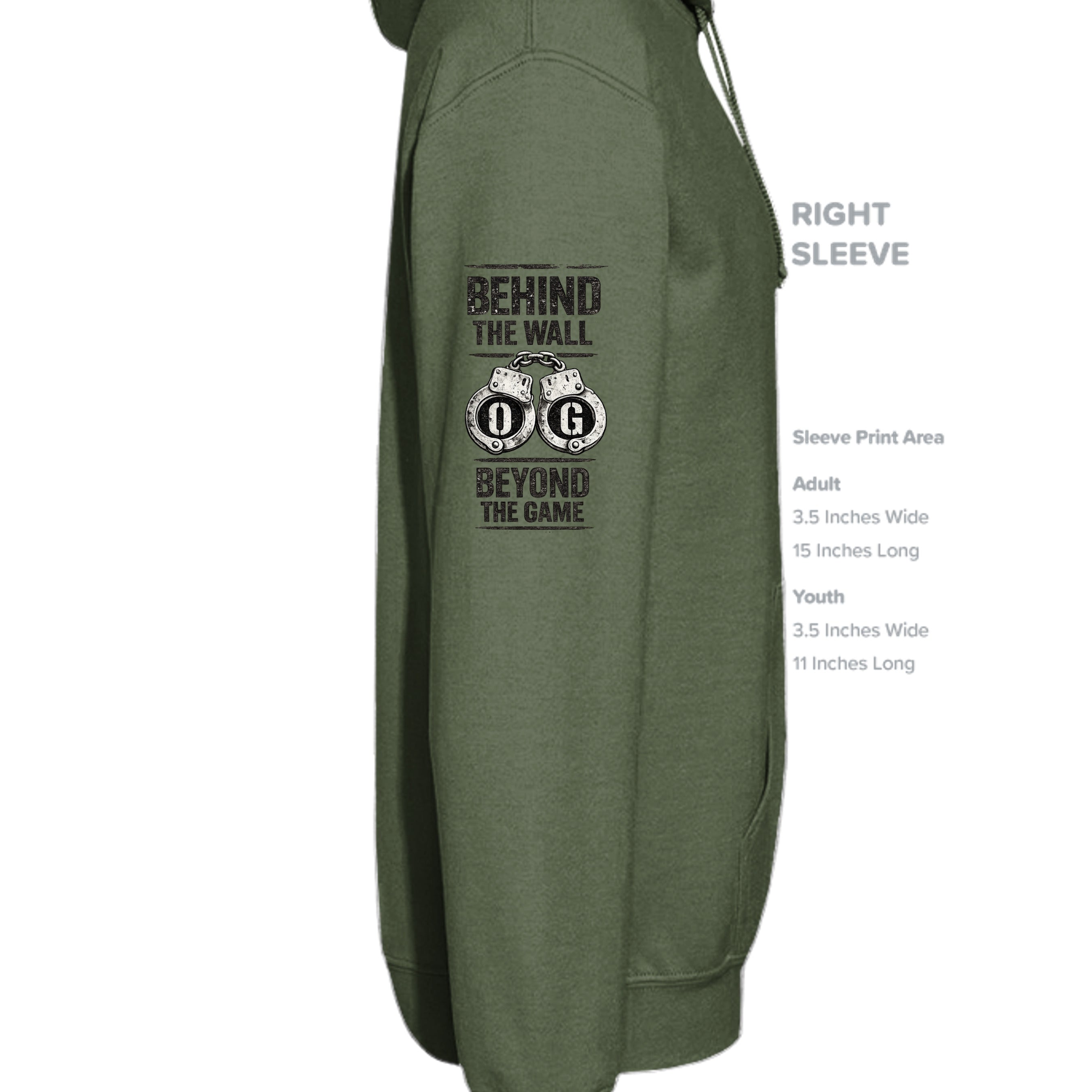 MILITARY GREEN - G185 - SLEEVE_RIGHT