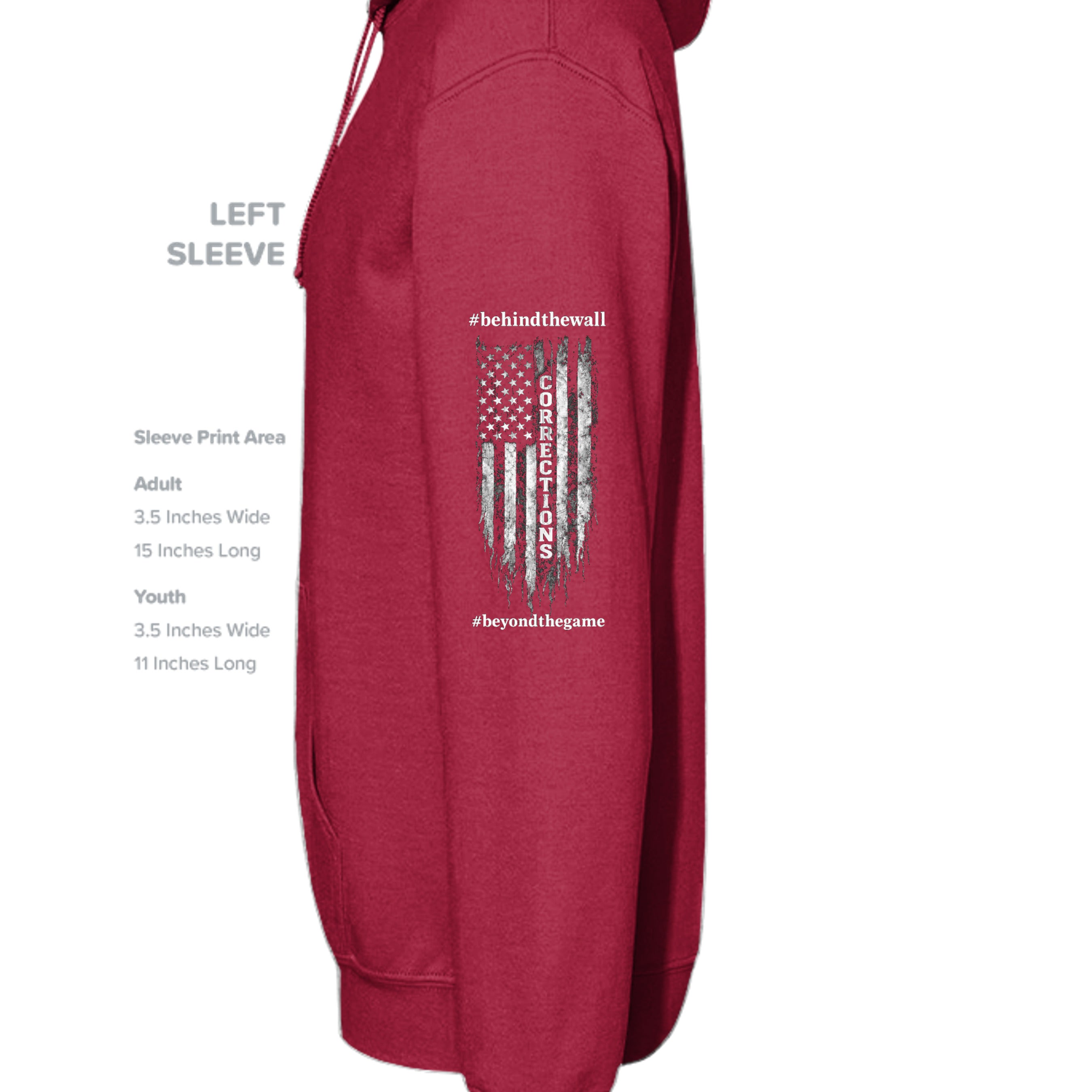 CHERRY RED - G185 - SLEEVE_LEFT
