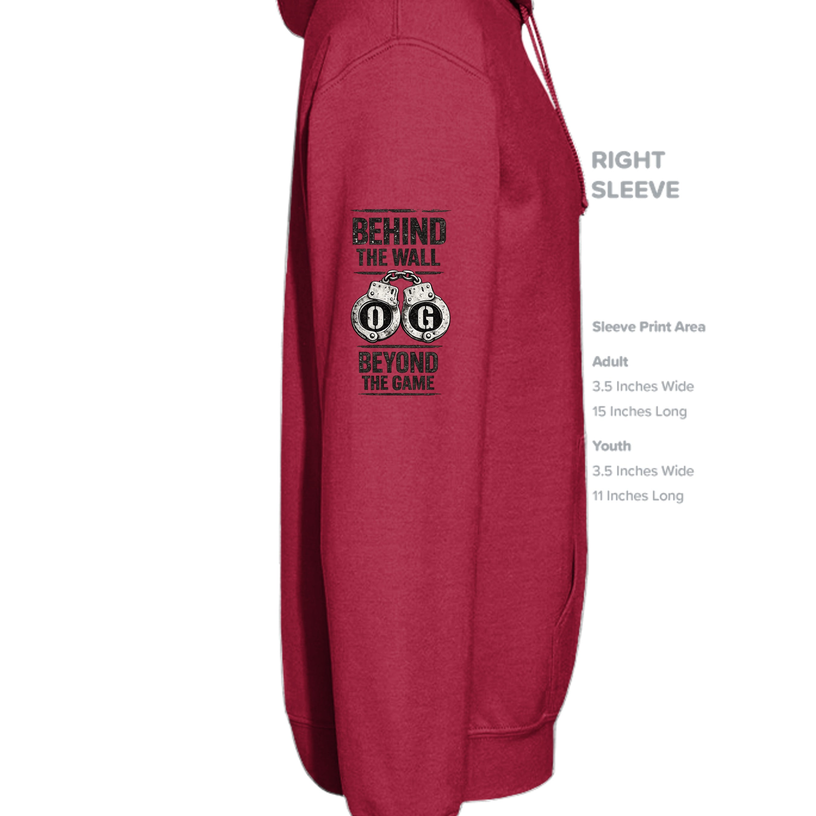 CHERRY RED - G185 - SLEEVE_RIGHT