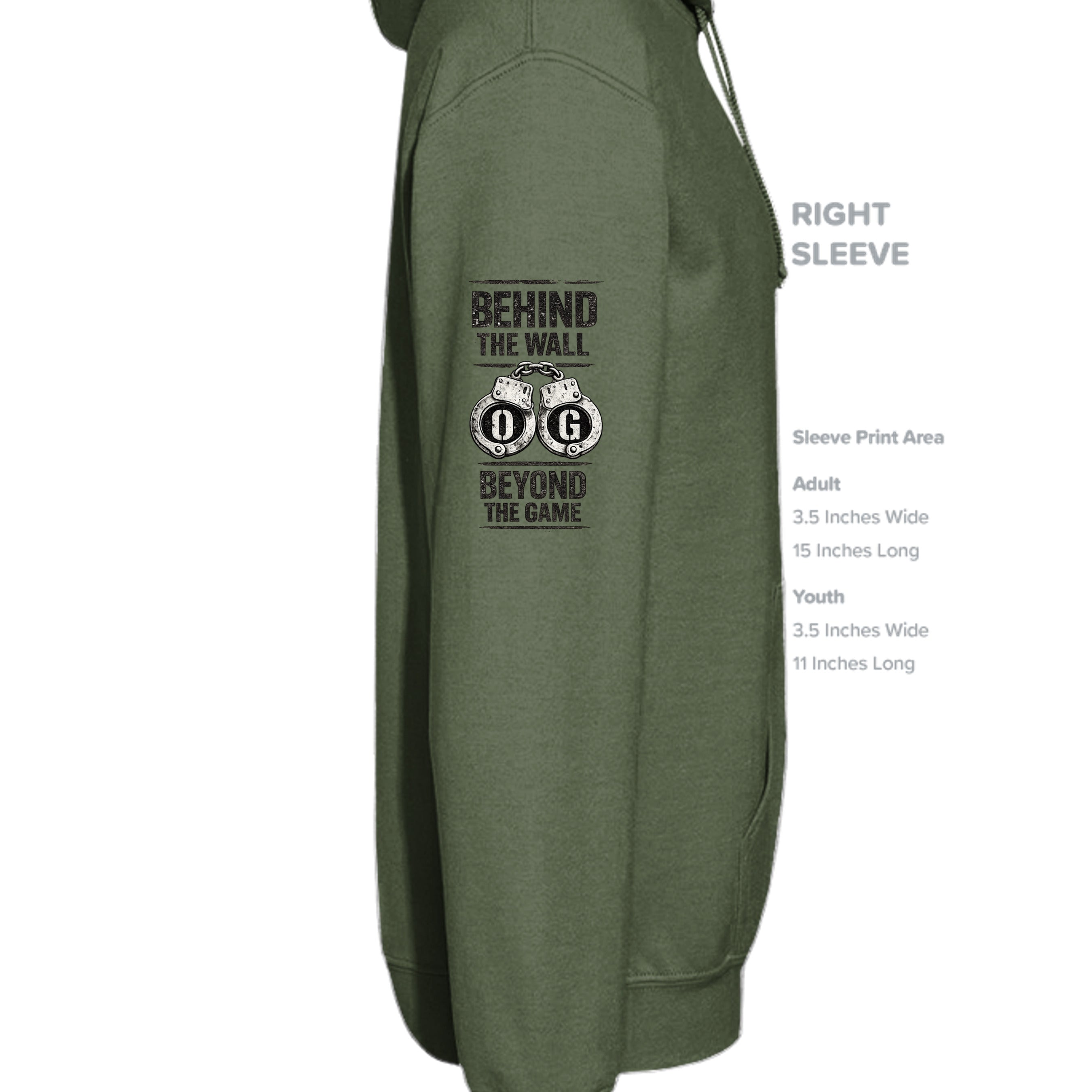 MILITARY GREEN - G185 - SLEEVE_RIGHT