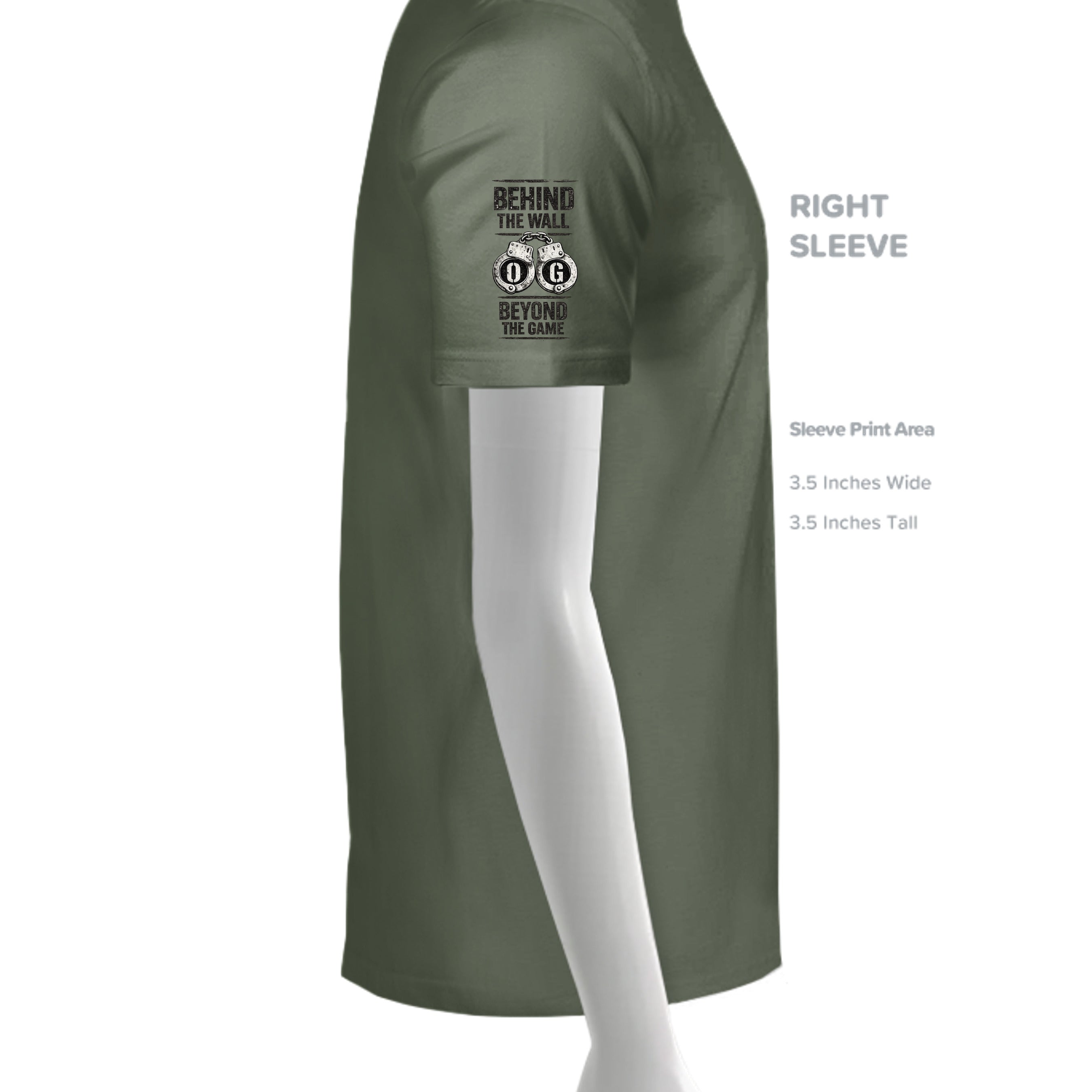 MILITARY GREEN - G200 - SLEEVE_RIGHT